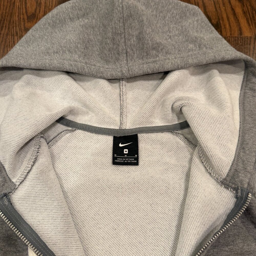 Nike Women’s Gray Split Hem Full Zip Hoodie Sweatshirt Medium - Picture 8 of 14
